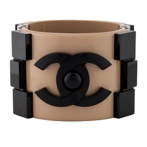 Chanel Boy Brick Cuff tag, box, dustbag, ribbon, camelia Karl Lagerfeld